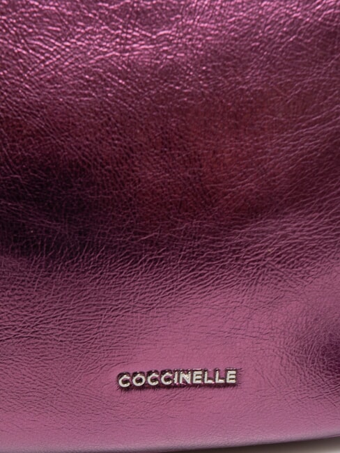 PRISCILLA PEPIT Bolso pequeño de piel perlada rosa pulpa - Bolsos Mujer