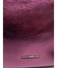 COCCINELLE PRISCILLA PEPIT Bolso pequeño de piel perlada rosa pulpa - Bolsos Mujer - 4