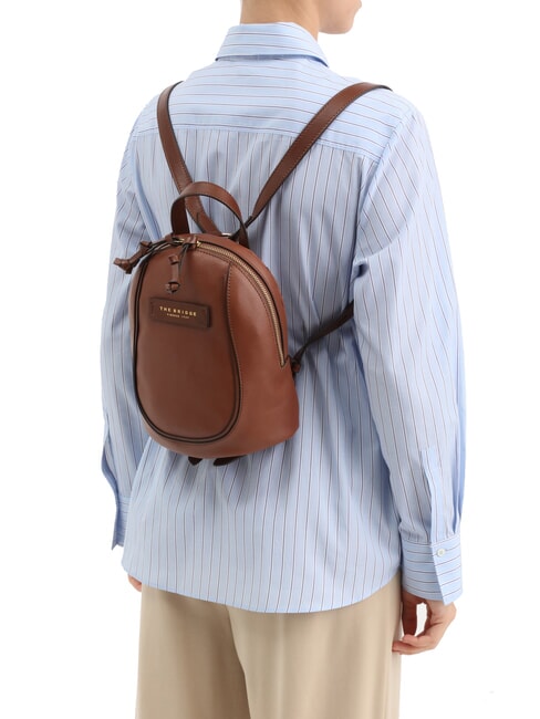 DOMITILLA Mochila de cuero BROWN - Bolsos Mujer