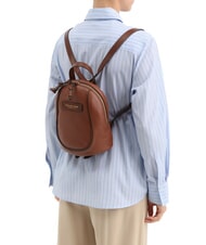 THE BRIDGE DOMITILLA Mochila de cuero Oro negro - Bolsos Mujer - 4