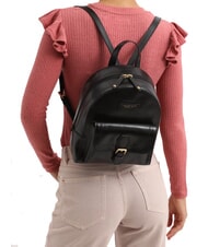 THE BRIDGE GIOVANNA Mochila de cuero Oro negro - Bolsos Mujer - 4