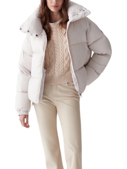 CAPTION Plumífero con cuello alto incienso - Chaquetas de plumas de mujer