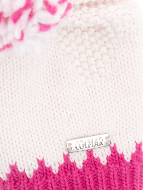 ARTHUR Gorro con pomp&oacute;n blanco-framboise - Sombreros