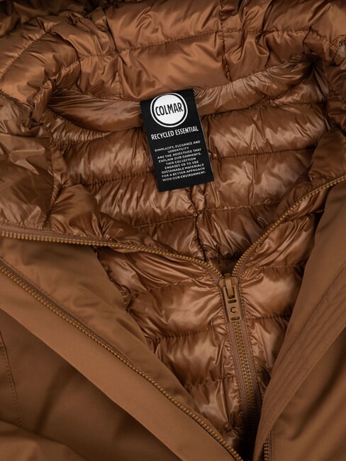 SURROUNDING Chaqueta larga acolchada con capucha champiñón - Chaquetas de mujer