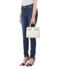 LIUJO HALONA Bolso tote pequeño hecho a mano OFFWHITE - Bolsos Mujer - 5