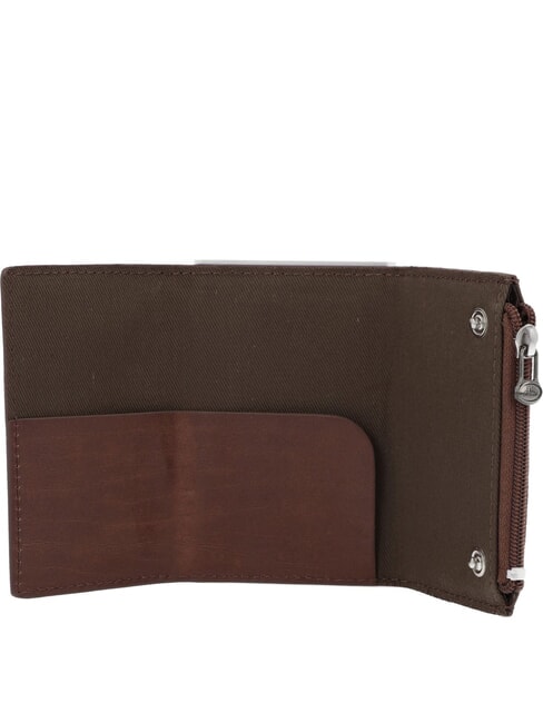 STORY  Tarjetero de piel marrón 14/rutenio paladio - Carteras Hombre