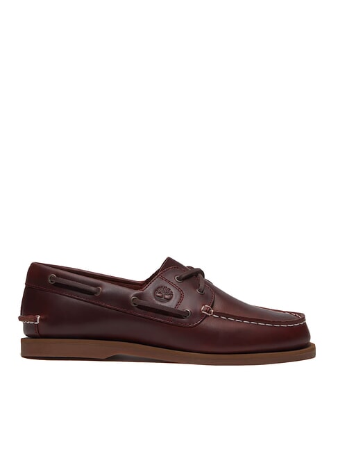 CLASSIC BOAT  Zapatos n&aacute;uticos de piel burdeos de grano entero - Zapatos Mujer