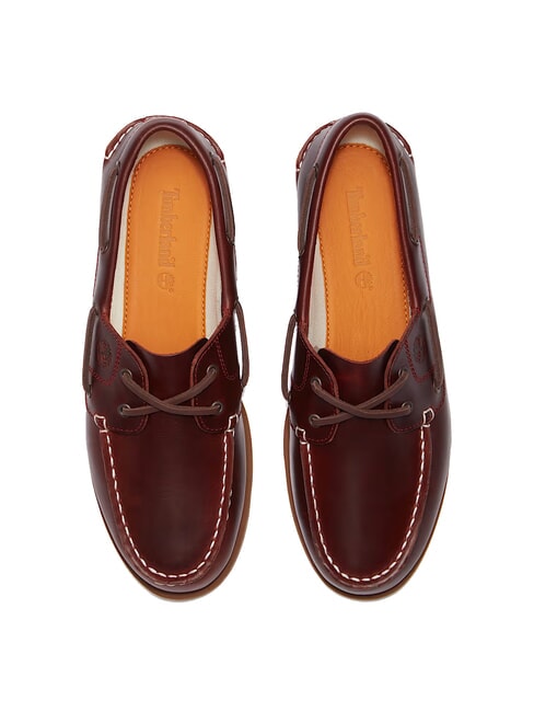 CLASSIC BOAT  Zapatos n&aacute;uticos de piel burdeos de grano entero - Zapatos Mujer