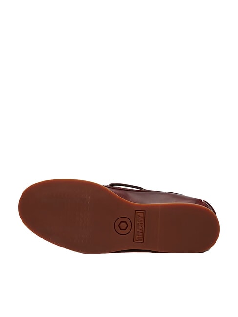 CLASSIC BOAT  Zapatos n&aacute;uticos de piel burdeos de grano entero - Zapatos Mujer