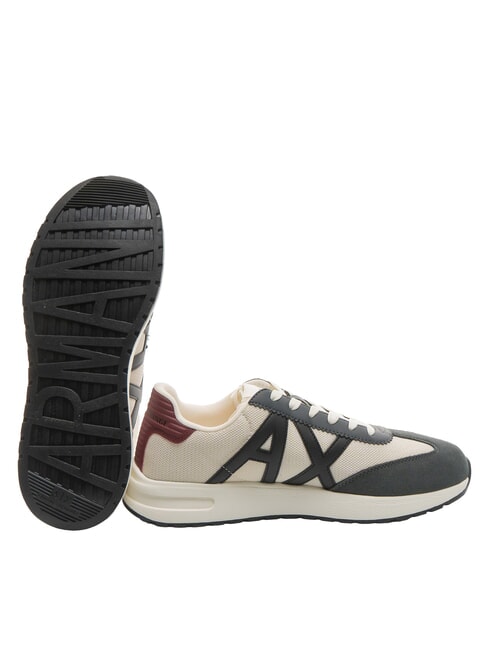 A|X LOGO Zapatillas blanco roto + gris oscuro - Zapatos Hombre