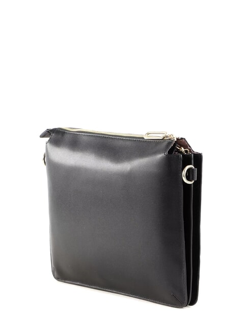 LUNA Bolso bandolera de piel NEGRO - Bolsos Mujer