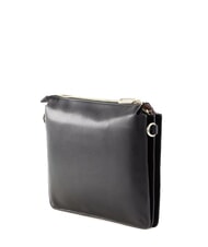 MANDARINA DUCK LUNA Bolso bandolera de piel NEGRO - Bolsos Mujer - 3
