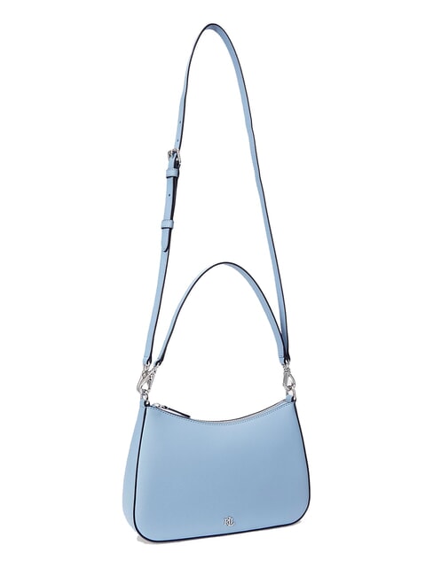 DANNI Bolso bandolera, con bandolera, en piel azul cielo - Bolsos Mujer