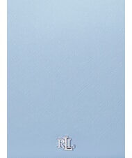 RALPH LAUREN DANNI Bolso bandolera, con bandolera, en piel azul cielo - Bolsos Mujer - 4