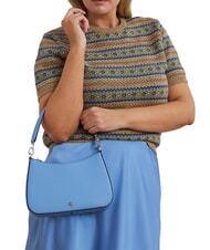 RALPH LAUREN DANNI Bolso bandolera, con bandolera, en piel azul cielo - Bolsos Mujer - 6