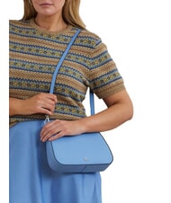 RALPH LAUREN DANNI Bolso bandolera, con bandolera, en piel azul cielo - Bolsos Mujer - 7