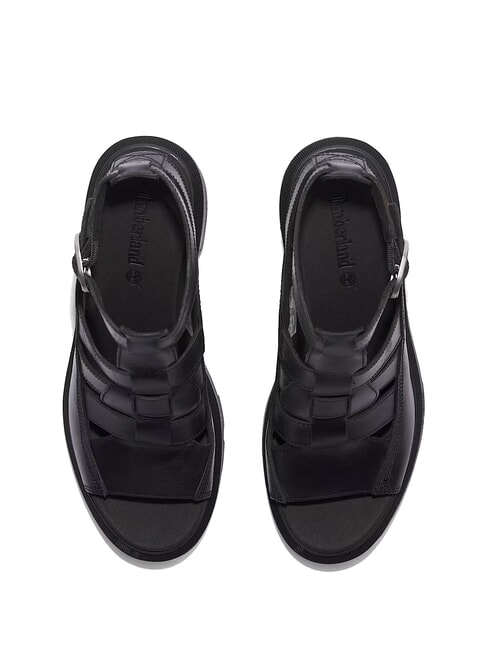 ALLINGTON Sandalia alta de pescador negro de grano completo - Zapatos Mujer