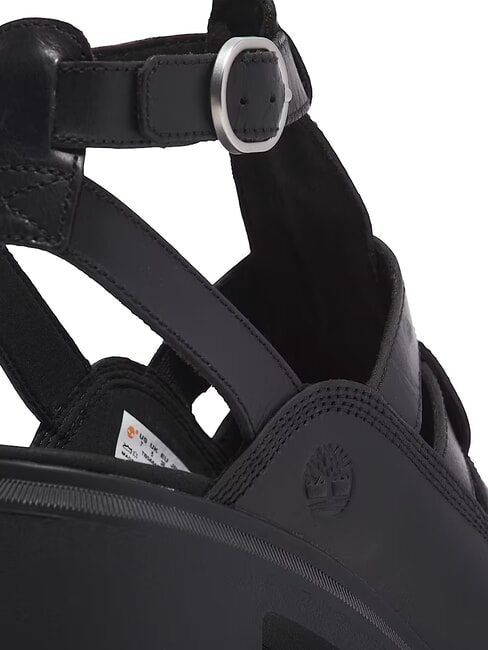 ALLINGTON Sandalia alta de pescador negro de grano completo - Zapatos Mujer
