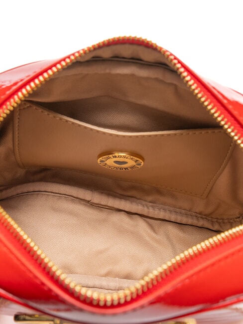 CROCO PRINTED Bolso de hombro para c&aacute;mara rojo - Bolsos Mujer