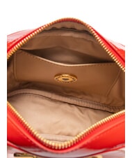 LOVE MOSCHINO CROCO PRINTED Bolso de hombro para c&aacute;mara rojo - Bolsos Mujer - 5