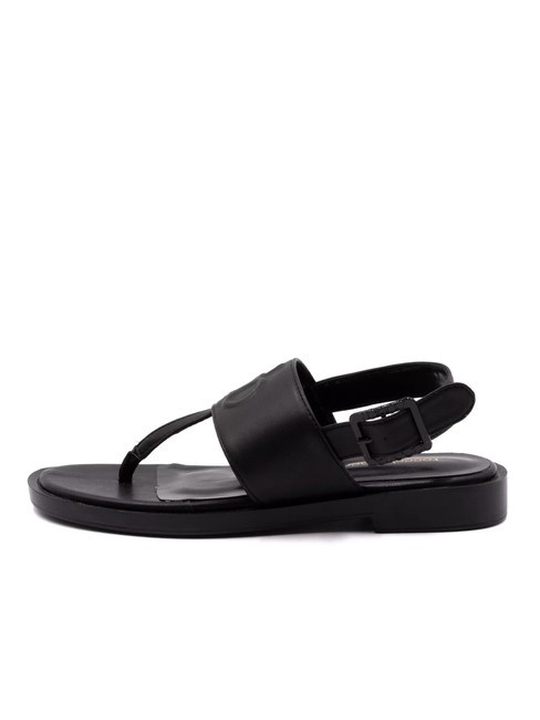 RB Sandalia tipo chancla con tira trasera negro - Zapatos Mujer