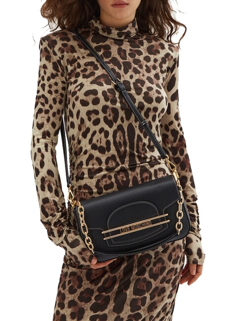 CHAIN  Bolso de hombro, con correa para el hombro negro - Bolsos Mujer