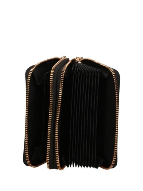 GOLDEN HEART Cartera mediana con cremallera alrededor negro - Carteras Mujer