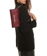 LOVE MOSCHINO QUILTED  Bolso de hombro vino - Bolsos Mujer - 4
