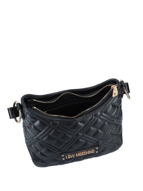 QUILTED  Bolso de hombro estilo hobo negro - Bolsos Mujer