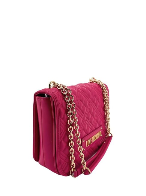 QUILTED GOLD CHAIN Bolso de hombro/bandolera magenta - Bolsos Mujer