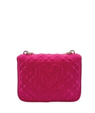 LOVE MOSCHINO QUILTED GOLD CHAIN Bolso de hombro/bandolera magenta - Bolsos Mujer - 3