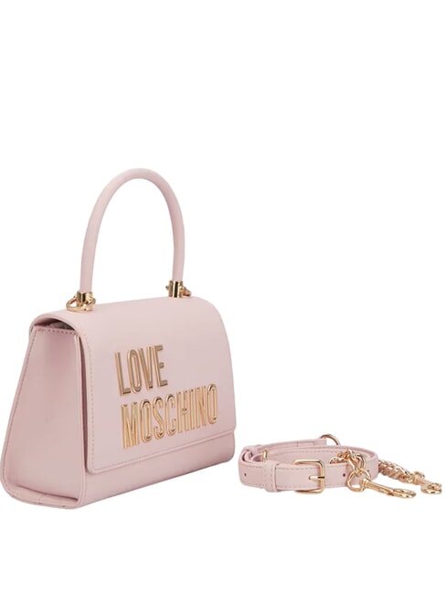 LETTERING Mini bolso de mano, con correa para el hombro Rosa - Bolsos Mujer