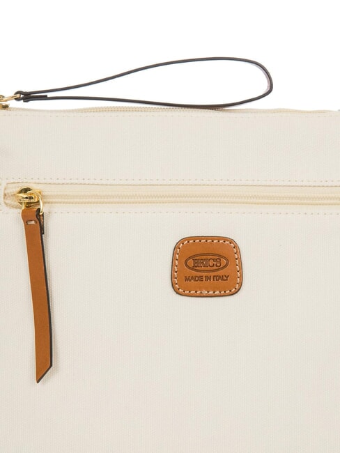 SORRENTO EMMA Bolso de lona plano para el hombro CREMA - Bolsos Mujer