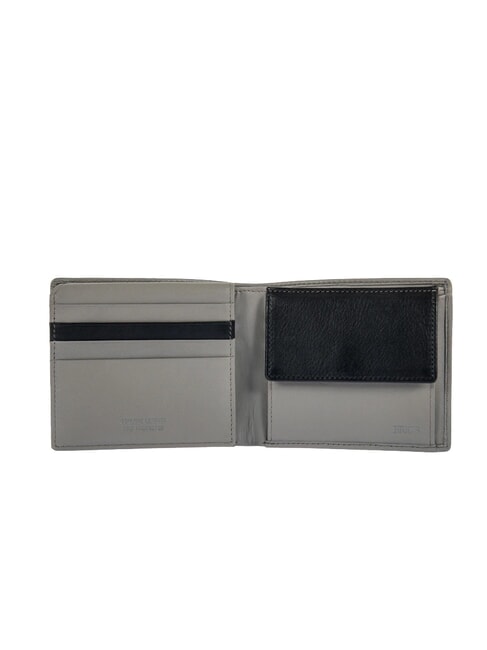 BERNINA Monedero con solapa de cuero GRIS - Carteras Hombre