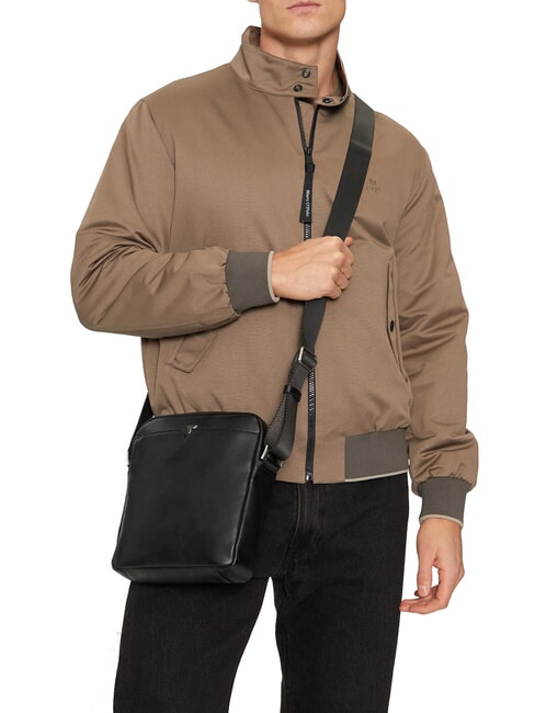 FIRENZE Bolso de cuero NEGRO - Bandoleras Hombre