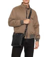 GUESS FIRENZE Bolso de cuero NEGRO - Bandoleras Hombre - 4