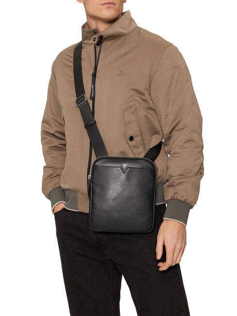 FIRENZE Bolso de piel para hombre NEGRO - Bandoleras Hombre