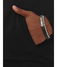 GUESS DARREL Cárdigan de cuello alto con cremallera completa jetbla - Suéteres de los hombres - 4