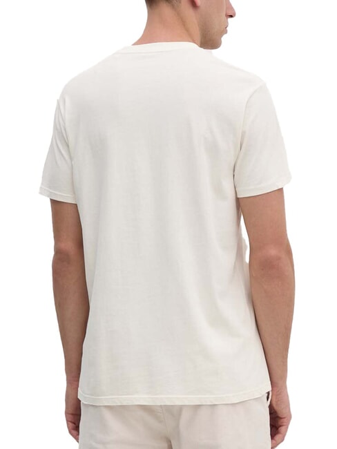 WORLD STAMPS Camiseta de algodón blanco perla multi - camiseta