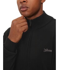 GUESS DARREL Cárdigan de cuello alto con cremallera completa jetbla - Suéteres de los hombres - 3
