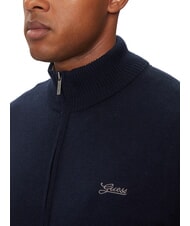 GUESS DARREL Cárdigan de cuello alto con cremallera completa smartblue - Suéteres de los hombres - 3