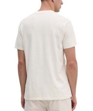 GUESS WORLD STAMPS Camiseta de algodón blanco perla multi - camiseta - 2