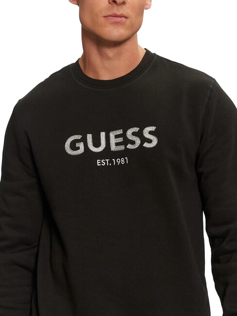 BOX Sudadera con bordado de logo metalizado jetbla - Sudaderas