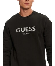 GUESS BOX Sudadera con bordado de logo metalizado jetbla - Sudaderas - 3