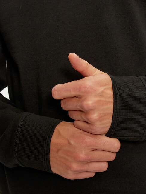 BOX Sudadera con bordado de logo metalizado jetbla - Sudaderas