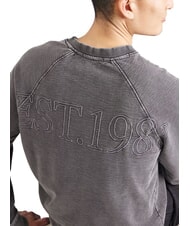 GUESS RAGLAN Sudadera de algodón con cuello redondo jetbla - Sudaderas - 3