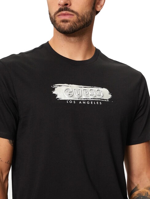 METALLIC LOGO Camiseta con estampado en relieve jetbla - camiseta