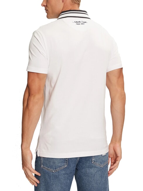 NOLAN Polo manga corta cuello rayado purwhite - camisa polo