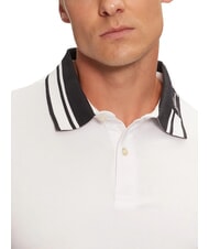 GUESS NOLAN Polo manga corta cuello rayado purwhite - camisa polo - 3