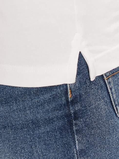 NOLAN Polo manga corta cuello rayado purwhite - camisa polo